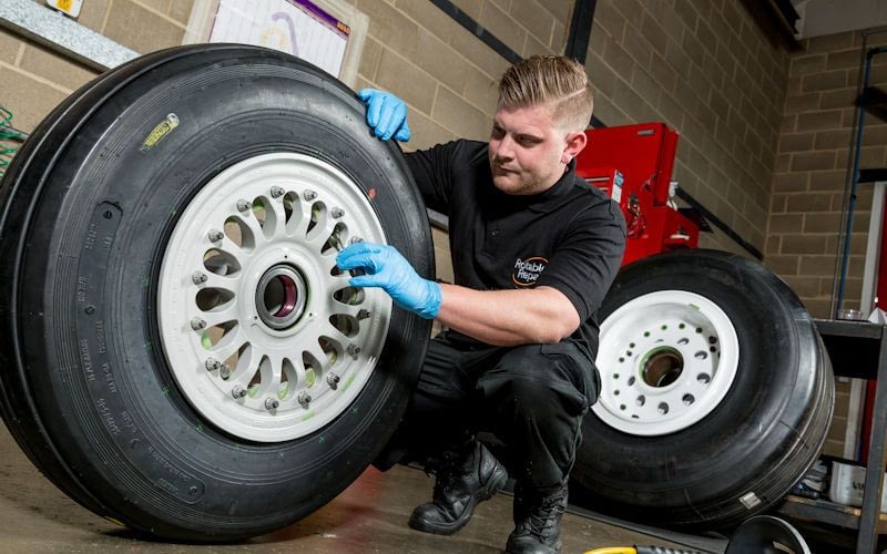 aircraft tyres mro maintenance repair workshop inspection retreading easa faa iso ndt pma der